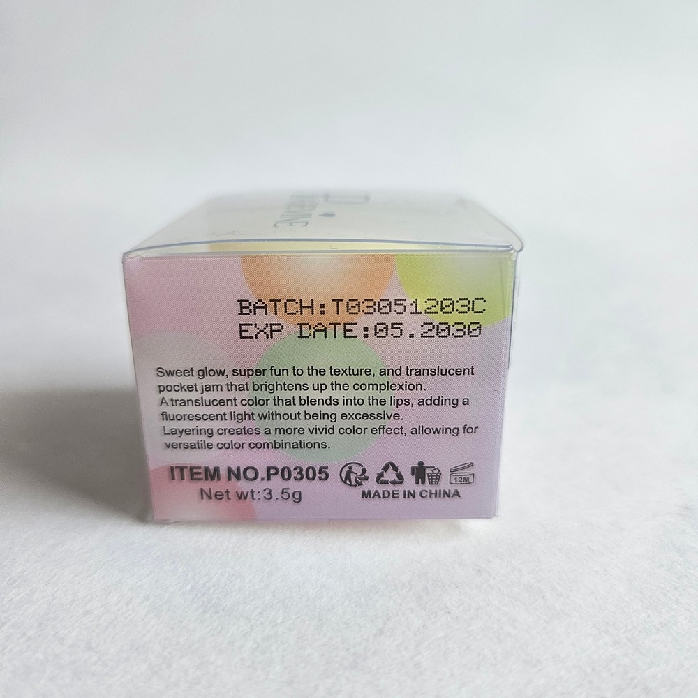 Pagevine Fun Jam Lip Balm 05# Translucent Pink Lip Gloss 3.5g P0305 - Picture 2 of 6
